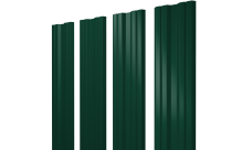 Штакетник Twin с прямым резом Grand Line 0,45 Drap TR RAL 6005 зеленый мох