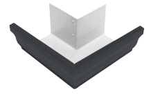 Угол желоба внешний Vortex Matt 90гр 127мм RAL 7024