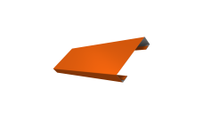 Ламель лицевая 100 забора жалюзи Texas 0,45 PE RAL 2004 оранжевый