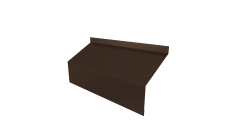 Ламель забора жалюзи Milan/Milan new стартовая/финишная для калиток и ворот 0,45 Drap TwinColor RAL 8017 шоколад