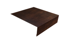 Планка лобовая/околооконная простая 190х50 0,45 Print Premium Cherry Wood Dark FTC (2м)