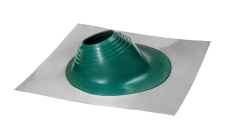 Проходной элемент MF угловой №2 (180-280мм) +185 EPDM (металлический неокрашенный фланец) зеленый