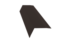 Планка карнизная 100х65 Grand Line 0,45 PE-Double с пленкой RR 32 темно-коричневый (2м)