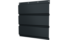 Софит металлический Классик v01 Grand Line без перфорации 0,5 Drap TX с пленкой RAL 7016 антрацитово-серый