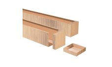 Заглушка для рейки кубообразной Grand Line Ш50/В50 0,4 Al Медовое дерево