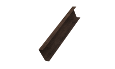 Декоративная накладка на столб универсальная 60х60 для забора жалюзи 0,45 Print-double Elite Antique Wood (3м)