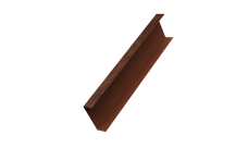 Декоративная накладка на столб универсальная 62х55 для забора жалюзи 0,45 Print Premium Cherry Wood Dark FTC (2,5м)