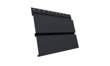 Квадро Брус 3D v01 Grand Line 0,45 Drap TwinColor с пленкой RAL 7024 мокрый асфальт