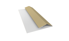 Планка финишная Блок-Хаус новый Grand Line 0,45 ПЭ с пленкой RAL 1014 слоновая кость (2м)