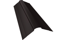 Планка конька фигурного 100х100 Grand Line 0,5 PurLite Matt RR 32 темно-коричневый (2м)