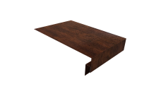 Планка околооконная сложная 250х50х12 (j-фаска) 0,45 Print-Double Premium Cherry Wood Dark F (3м)