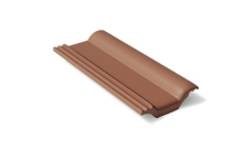 Половинчатая черепица Braas Франкфуртская коричневый