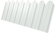 Профнастил C10B фигурный Grand Line 0,45 PE-Double RAL 9003 сигнальный белый