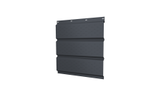 Софит металлический Grand Line полная перфорация 0,5 PurPro Matt 275 с пленкой RAL 7024 мокрый асфальт