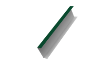 Декоративная накладка на столб универсальная 60х60 для забора жалюзи Grand Line 0,7 PE RAL 6005 зеленый мох (3м)