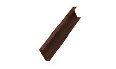 Декоративная накладка на столб универсальная 62х55 для забора жалюзи 0,45 Print-Double Premium Cherry Wood Dark F (3м)