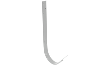 Крюк длинный Grand Line PU 150 мм RAL 9003 сигнальный белый