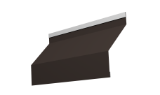 Ламель забора жалюзи Milan 0,5 Satin RR 32 темно-коричневый