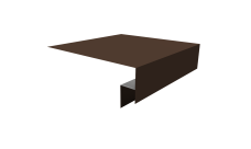 Планка околооконная сложная Блок-Хаус новый 250х50х27 Grand Line 0,5 Drap ТХ RAL 8017 шоколад (3м)