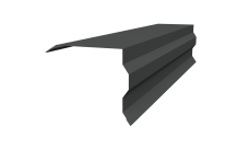 Планка торцевая фигурная 100х85 Grand Line 0,45 Drap ТХ RAL 7016 антрацитово-серый (2м)