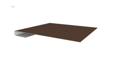 Планка завершающая 0,5 PurPro Matt 275 RAL 8017 шоколад (2м)