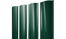 Штакетник Круглый с прямым резом 0,45 PE RAL 6005 зеленый мох