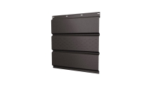 Софит металлический Grand Line центральная перфорация 0,45 Drap TR с пленкой RR 32 темно-коричневый