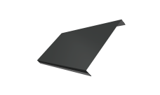 Ламель обратная 200 забора жалюзи Texas 0,45 PE RAL 7016 антрацитово-серый