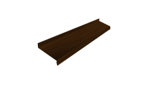 Отлив простой 150 0,45 Print Elite Choco Wood TwinColor (2м)