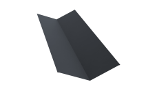 Планка ендовы верхней 145х145 0,5 Rooftop Бархат RAL 7024 мокрый асфальт (2м)