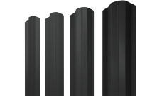 Штакетник М-образный B фигурный 0,5 Satin Matt TX RAL 7016 антрацитово-серый