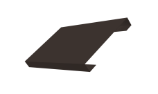 Ламель лицевая 150 забора жалюзи Texas 0,45 PE-Double RR 32 темно-коричневый