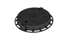 Люк пластиковый легкий малый черный, класс нагрузки А15 Aquastok (5641)