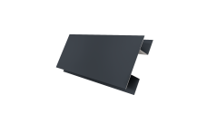 Планка H-образная Экобрус 0,5 PurLite Matt RAL 7024 мокрый асфальт (2м)