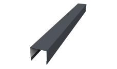 Стойка боковая крепежная для забора жалюзи Palermo 0,5 Velur X RAL 7024 мокрый асфальт (3м)