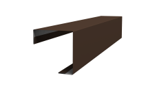 Угол внешний простой фальц Grand Line 0,5 Rooftop Бархат RAL 8017 шоколад (2м)