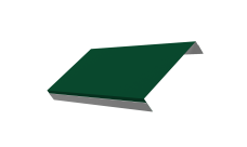 Ламель обратная 150 забора жалюзи Техас Grand Line 0,5 Сатин RAL 6005 зеленый мох