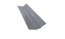 Планка ендовы верхней 95х80х95 Grand Line 0,5 Satin с пленкой RAL 7004 сигнальный серый (2м)