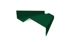 Планка примыкания внакладку 25х17х35х17 0,45 Drap RAL 6005 зеленый мох (2м)