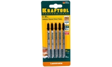 Полотно для электролобзика Kraftool Т101BR 75х2,5мм, по дереву, фанере, ламинату, обратный рез, Т-хвостовик, Cr-V сталь, 5 шт (159516-2.5-S5)