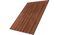 Профнастил С10B Grand Line 0,45 Принт Премиум Рябина насыщенная Фреш TwinColor