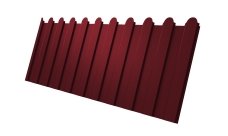 Профнастил С8A v01 фигурный Grand Line 0,5 Satin RAL 3005 красное вино