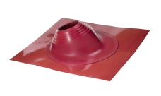 Проходной элемент MF угловой №3.1 (280-460мм) +240 силиконовый (металлический окрашенный фланец) красный