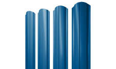 Штакетник Полукруглый Slim фигурный Grand Line 0,45 PE RAL 5005 сигнальный синий