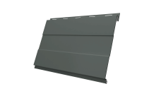 Софит Вертикаль 0,2 prof Grand Line 0,45 PE с пленкой RAL 7005 мышино-серый