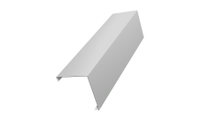 Декоративная накладка на столб универсальная угловая 80х80 для забора жалюзи 0,45 Drap TX RAL 7047 телегрей 4 (3м)