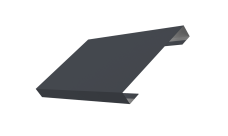 Ламель лицевая 150 забора жалюзи Texas Grand Line 0,5 Satin RAL 7024 мокрый асфальт