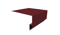 Планка околооконная сложная Блок-Хаус new Grand Line 250х75х27 0,45 PE с пленкой RAL 3005 красное вино (2м)