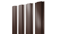 Штакетник Прямоугольный с прямым резом Grand Line 0,45 Drap TR RAL 8017 шоколад