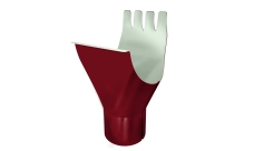 Воронка Grand Line ПЭ 125/90мм RAL 3005 красное вино